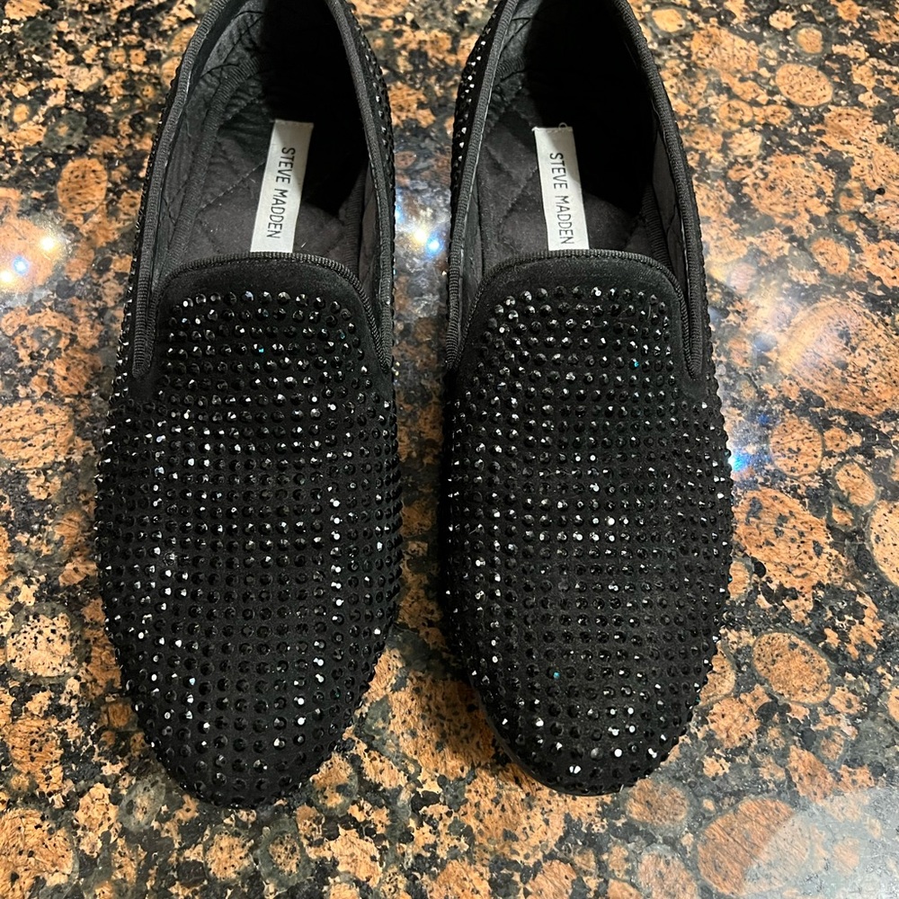 Rhinestone loafers
